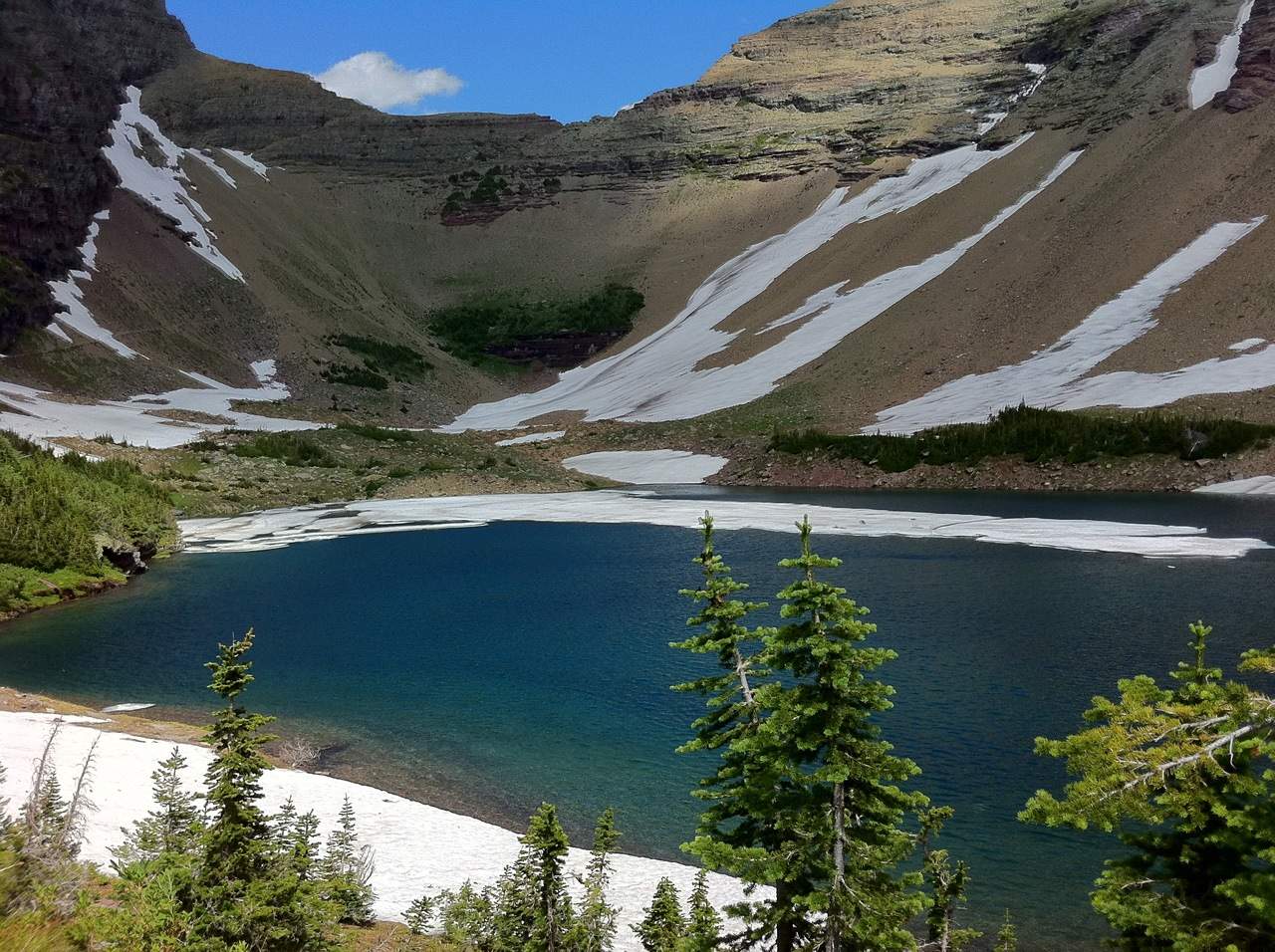 Glacier park national hikes ptarmigan tunnel hike beautiful but tough theplanetd Best scenic waterfall hikes in Glacier National Park